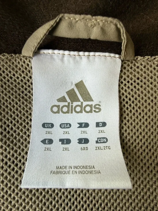 Vintage adidas Pullover, Men’s 2XL Beige Brown - Picture 7 of 9